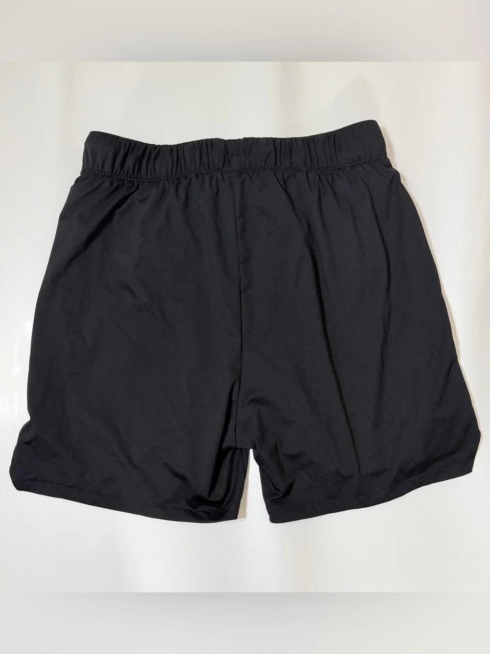 Three Nails Men’s Shorts Size M Lined Zippered Pockets Black Drawstring Frayed
